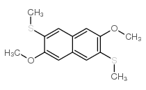 2,6-Dimethoxy-3,7-bis(methylthio)-naphthalene structure