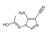 N-(5-amino-4-cyanoimidazol-1-yl)acetamide Structure