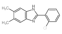 1H-Benzimidazole,2-(2-chlorophenyl)-5,6-dimethyl- Structure