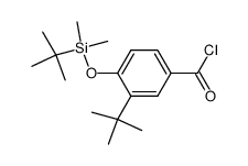 3-tert-butyl-4-(tert-butyldimethylsilyloxy)benzoyl chloride Structure