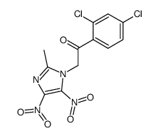 Ethanone,1-(2,4-dichlorophenyl)-2-(2-methyl-4,5-dinitro-1H-imidazol-1-yl)- Structure