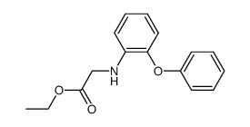 (2-Phenoxy-phenylamino)-acetic acid ethyl ester Structure