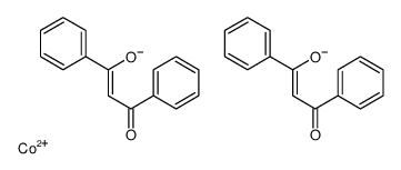 bis(1,3-diphenylpropane-1,3-dionato-O,O')cobalt结构式