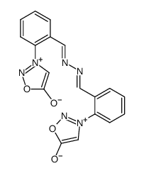 3-(((((2-(Sydnon-3-yl)phenyl)methylidene)hydrazono)methyl)phenyl)sydnone结构式