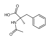 [R,(+)]-2-Acetylamino-2-methyl-3-phenylpropionic acid Structure