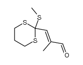 (E)-3-(4-methylthio-1,3-dithiane-2-yl)-2-methyl-propenal Structure