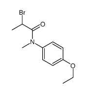 2-bromo-N-(4-ethoxyphenyl)-N-methylpropanamide Structure