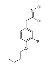 2-(4-Butoxy-3-fluorophenyl)acetohydroxamic acid结构式