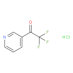 2,2,2-Trifluoro-1-(pyridin-3-yl)ethanone hydrochloride structure