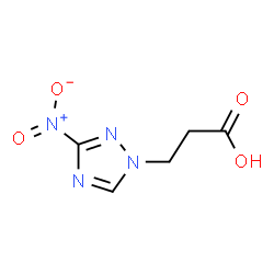 3-(3-Nitro-1H-1,2,4-triazol-1-yl)propanoic acid Structure