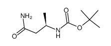 Carbamic acid, (3-amino-1-methyl-3-oxopropyl)-, 1,1-dimethylethyl ester, (R)- Structure