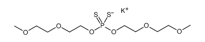 potassium (O,O')-di[2-(2-methoxyethoxy)ethyl]dithiophosphate结构式