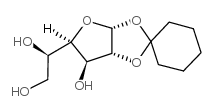 1,2-o-cyclohexylidene-alpha-d-glucofuranose Structure