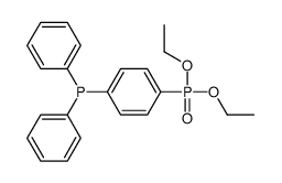 (4-diethoxyphosphorylphenyl)-diphenylphosphane结构式