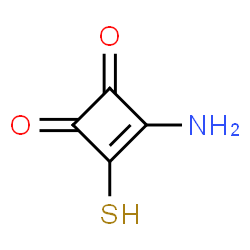 3-Cyclobutene-1,2-dione,3-amino-4-mercapto-(9CI)结构式