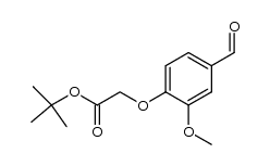 tert-butyl 2-(4-formyl-2-methoxyphenoxy)acetate Structure