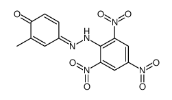 2-methyl-4-[(2,4,6-trinitrophenyl)hydrazinylidene]cyclohexa-2,5-dien-1-one结构式