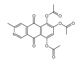 (6,7-diacetyloxy-3-methyl-5,10-dioxobenzo[g]isoquinolin-9-yl) acetate结构式