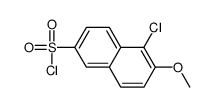 5-氯-6-甲氧基萘-2-磺酰氯结构式