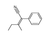 2-Phenyl-3-methylpent-2-en-nitril Structure