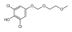 2,6-dichloro-4-(methoxy ethoxy methoxy)phenol Structure