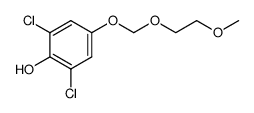 2,6-dichloro-4-(methoxy ethoxy methoxy)phenol结构式