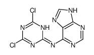 N-(4,6-dichloro-1,3,5-triazin-2-yl)-7H-purin-6-amine Structure