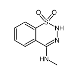 2H-1,2,3-Benzothiadiazin-4-amine, N-methyl-, 1,1-dioxide (9CI) structure
