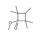 1-Methoxy-2,2,3,4,4-pentamethylphosphetan-1-one结构式