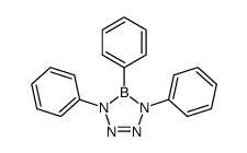 1,4,5-Triphenyl-4,5-dihydro-1H-tetrazaborole structure