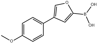 4-(4-Methoxyphenyl)furan-2-boronic acid结构式