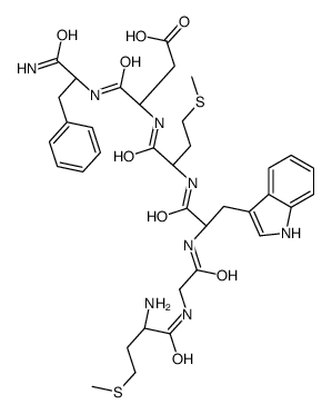 (3S)-3-[[(2S)-2-[[(2S)-2-[[2-[[(2S)-2-amino-4-methylsulfanylbutanoyl]amino]acetyl]amino]-3-(1H-indol-3-yl)propanoyl]amino]-4-methylsulfanylbutanoyl]amino]-4-[[(2S)-1-amino-1-oxo-3-phenylpropan-2-yl]amino]-4-oxobutanoic acid Structure