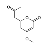 4-Methoxy-6-(2-oxopropyl)-2H-pyran-2-one结构式