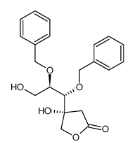 (R)-4-((1S,2R)-1,2-bis(benzyloxy)-3-hydroxypropyl)-4-hydroxydihydrofuran-2(3H)-one Structure