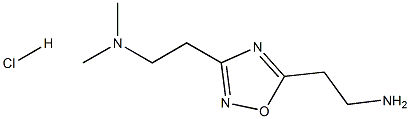 2-(5-(2-Aminoethyl)-1,2,4-oxadiazol-3-yl)-N,N-dimethylethan-1-amine hydrochloride结构式