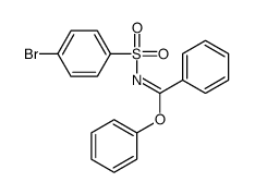 phenyl N-(4-bromophenyl)sulfonylbenzenecarboximidate结构式