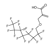 2-[(2,2,3,3,4,4,5,5,6,6,7,7,8,8,8)-pentadecafluorooctyl-oxy-methyl]-2-propenoic acid Structure