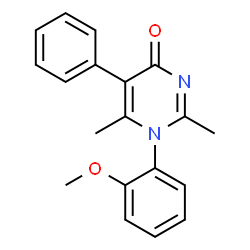 1-(2-methoxyphenyl)-2,6-dimethyl-5-phenylpyrimidin-4(1H)-one Structure