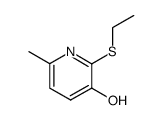 2-(Ethylthio)-6-methyl-3-pyridinol Structure