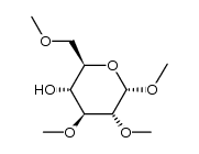 Methyl 2,3,6-tri-O-methylglucopyranoside结构式