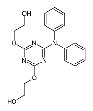 2-[[4-(2-hydroxyethoxy)-6-(N-phenylanilino)-1,3,5-triazin-2-yl]oxy]ethanol Structure