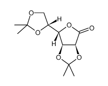 2,3:5,6-Di-O-isopropylidene-D-talono-1,4-lactone结构式