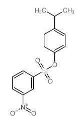 Benzenesulfonic acid,3-nitro-, 4-(1-methylethyl)phenyl ester结构式