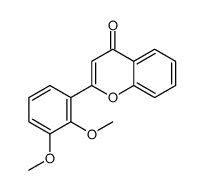 2-(2,3-dimethoxyphenyl)chromen-4-one结构式