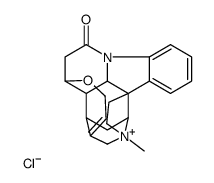 (4aR,5aS,13aS,15aS,15bR)-6-methyl-4a,5,5a,7,8,13a,15,15a,15b,16-decahydro-2H-4,6-methanoindolo[3,2,1-ij]oxepino[2,3,4-de]pyrrolo[2,3-h]quinoline-6-ium-14-one,chloride结构式