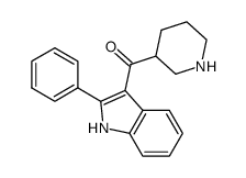 (2-phenyl-1H-indol-3-yl)piperidin-3-ylmethanone结构式