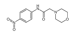 2-morpholin-4-yl-N-(4-nitro-phenyl)-acetamide结构式