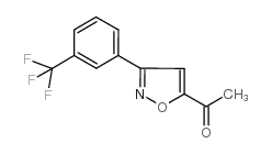 1-3-[3-(三氟甲基)苯基]异噁唑-5-基-1-乙酮结构式