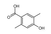 4-hydroxy-2,5-dimethylbenzoic acid structure