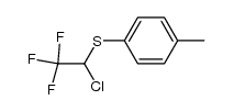 1-[(1-chloro-2,2,2-trifluoroethyl)sulfanyl]-4-methylbenzene结构式
